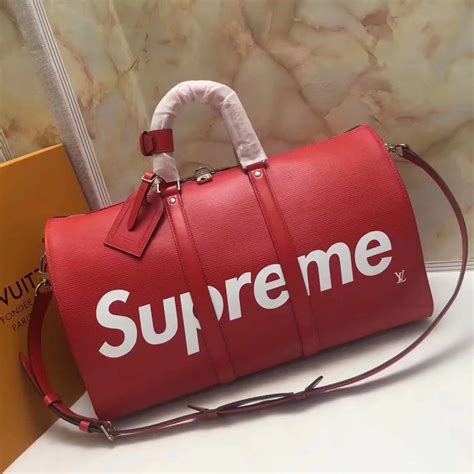 supreme doufle bag fake|false supreme archive.